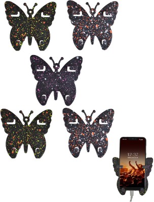 M/S DSNS Wall Mounted Butterfly Mobile for charging, Plastic Pack OF 5 Mobile Holder