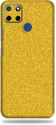 OggyBaba realme c12, realmec12 Mobile Skin(Golden Glitter With Glitter)