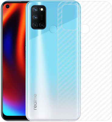 GLASS STAR Ultra Thin Slim Fit 3M Clear Transparent 3D Carbon Fiber Back Skin Rear Wrap Not Glass Screen Guard/Protector Sticker for Realme 7i Mobile Skin(3D Back Screen Guard)
