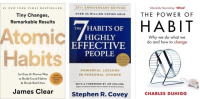 Atomic Habits + The 7 Habits Of Highly Effective People + The Power Of Habit (Paperback, Charles Duhigg + Stephen R. Covey + James Clear) (A/S Book Seller)(Paperback, Charles Duhigg, Stephen R. Covey, James Clear)