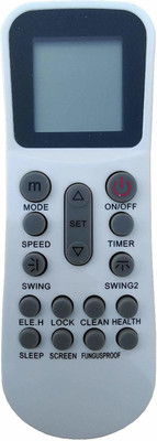 BhalTech 125 AC Compatible for  Godrej and Godrej Eon AC Remote Controller(White)