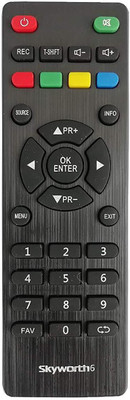 BhalTech LED-6 Compatible with  LCD LED SKYWORTH Remote Controller(Black)