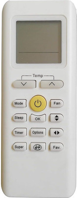 LipiWorld 205 AC Remote Control Compatible for  AC Carrier Remote Controller(White)