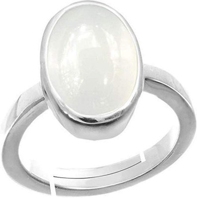 CHIRAG GEMS Copper Opal Silver Plated Ring