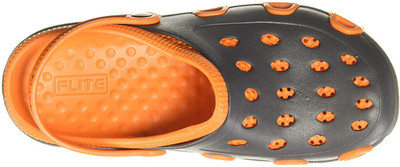 FLITE Men Clogs(Orange, Grey , 10)