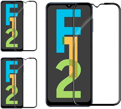 ISAAK Edge To Edge Tempered Glass for Samsung Galaxy F12(Pack of 3)