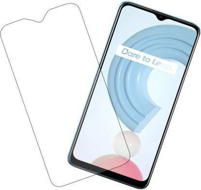 NKL Edge To Edge Tempered Glass for Realme C25(Pack of 2)