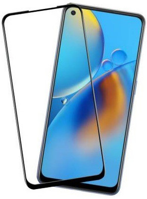 Caseline Edge To Edge Tempered Glass for OPPO A74(Pack of 1)