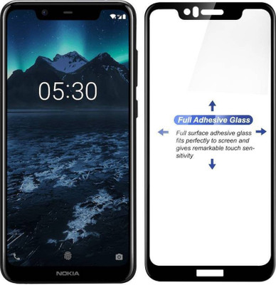 Express Buy Edge To Edge Tempered Glass for Nokia 5.1 Plus(Pack of 1)