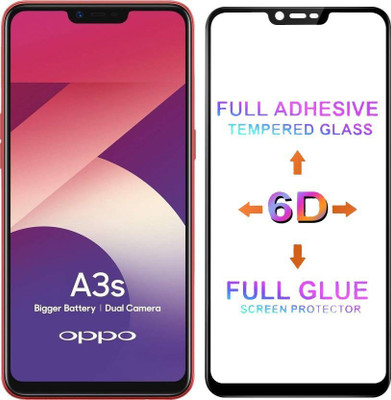 11D Edge To Edge Tempered Glass for Oppo A3s(Pack of 1)