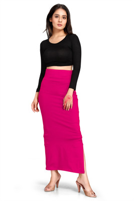 SCUBE DESIGNS SC_PC_3015_PINK_H Lycra Blend Petticoat(L)