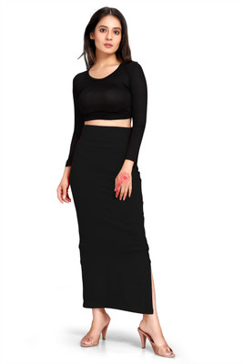 SCUBE DESIGNS SC_PC_3001_BLACK_H Lycra Blend Petticoat(L)