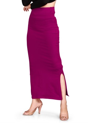 SCUBE DESIGNS Saree Shapewear Magenta (XXL) Lycra Blend Petticoat(XXL)