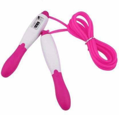 Offer99 Skipping Rope with Counter Anti-slip Rubber Grip & Adjustable Length Freestyle Skipping Rope(Length: 280 cm)