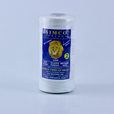Simco White Thread(400 m Pack of1)