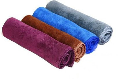 Daily Fest Microfiber Vehicle Washing  Cloth(Pack Of 4)