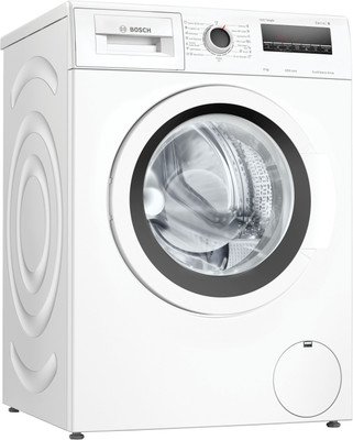 BOSCH 8 kg Drive Motor, Anti Tangle, Anti Vibration Fully Automatic Front Load with In-built Heater White