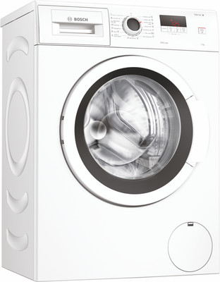 BOSCH 7 kg Drive Motor, Anti Tangle, Anti Vibration Fully Automatic Front Load with In-built Heater White