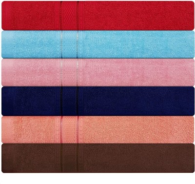KSC Shop Cotton 550 GSM Hand Towel Set(Pack of 6)