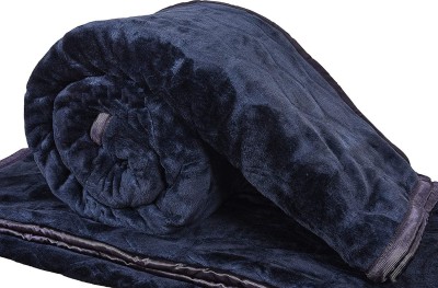 n g products Solid Double Mink Blanket for  Heavy Winter(Microfiber, Grey)
