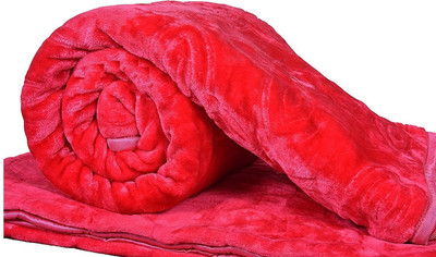 n g products Solid Double Mink Blanket for  Heavy Winter(Microfiber, Pink)