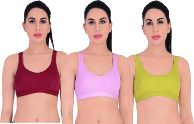 Willyard Women Sports Non Padded Bra(Multicolor)