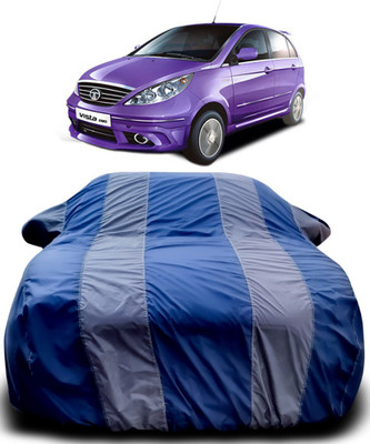 APNEK Car Cover For Tata Vista (With Mirror Pockets)(Blue, Grey)