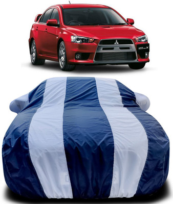 APNEK Car Cover For Mitsubishi Lancer (With Mirror Pockets)(Blue, White)