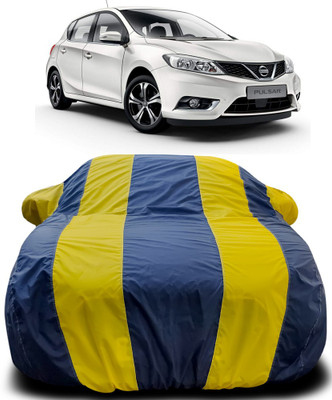 Gavya Car Cover For Nissan Pulsar (With Mirror Pockets)(Blue, Yellow)