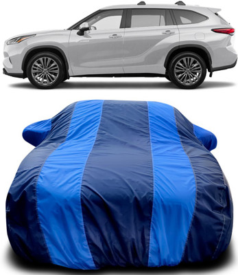 Gavya Car Cover For Toyota Highlander (With Mirror Pockets)(Blue, Blue)