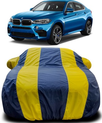 Gavya Car Cover For BMW X6M (With Mirror Pockets)(Blue, Yellow)