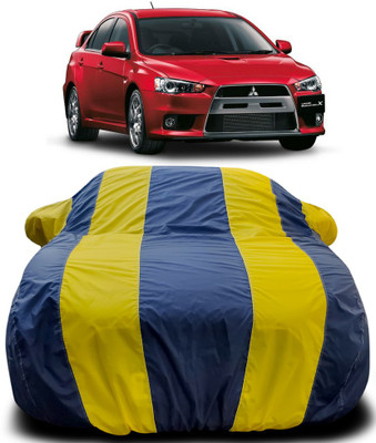 APNEK Car Cover For Mitsubishi Lancer (With Mirror Pockets)(Blue, Yellow)