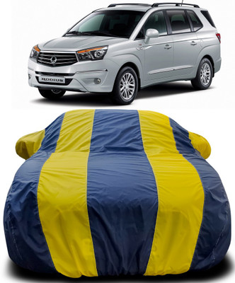 Gavya Car Cover For SsangYong Rodius (With Mirror Pockets)(Blue, Yellow)