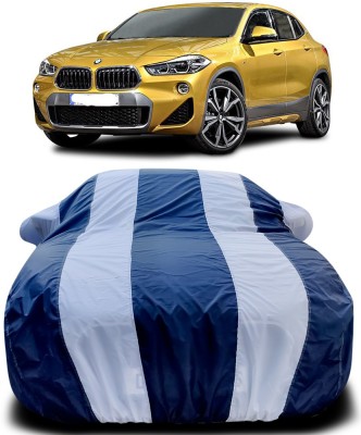 Gavya Car Cover For BMW X2 (With Mirror Pockets)(Blue, White)