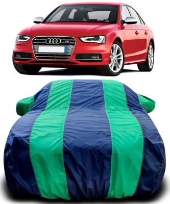 APNEK Car Cover For Audi S4 (With Mirror Pockets)(Blue, Green)