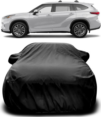 Gavya Car Cover For Toyota Highlander (With Mirror Pockets)(Black)