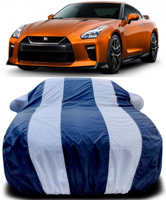 Gavya Car Cover For Nissan GT-R (With Mirror Pockets)(Blue, White)