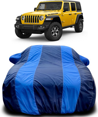 MoTRoX Car Cover For Jeep Wrangler (With Mirror Pockets)(Blue, Blue)
