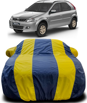 APNEK Car Cover For Mahindra Verito Vibe (With Mirror Pockets)(Blue, Yellow)