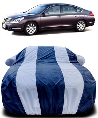 Gavya Car Cover For Nissan Teana (With Mirror Pockets)(Blue, White)