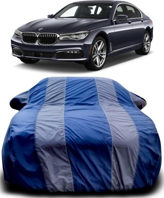 Dvis Car Cover For BMW 725i (With Mirror Pockets)(Blue, Grey)