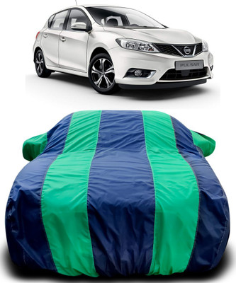Gavya Car Cover For Nissan Pulsar (With Mirror Pockets)(Blue, Green)