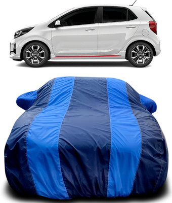 MoTRoX Car Cover For Kia Picanto (With Mirror Pockets)(Blue, Blue)