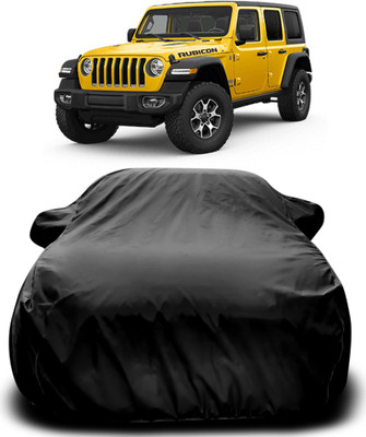 APNEK Car Cover For Jeep Wrangler (With Mirror Pockets)(Black)