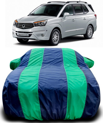 Gavya Car Cover For SsangYong Rodius (With Mirror Pockets)(Blue, Green)