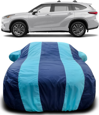 Gavya Car Cover For Toyota Highlander (With Mirror Pockets)(Blue, Blue)