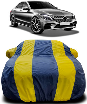 Gavya Car Cover For Mercedes Benz C-Class (With Mirror Pockets)(Blue, Yellow)