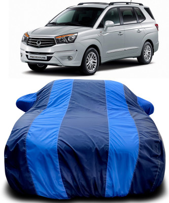 Gavya Car Cover For SsangYong Rodius (With Mirror Pockets)(Blue, Blue)