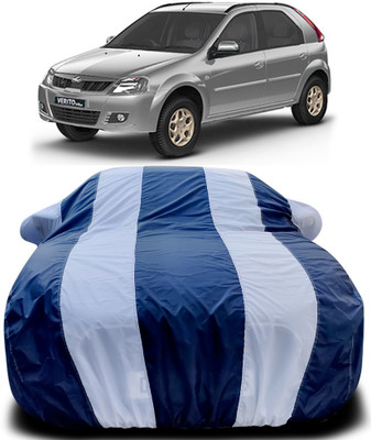 APNEK Car Cover For Mahindra Verito Vibe (With Mirror Pockets)(Blue, White)