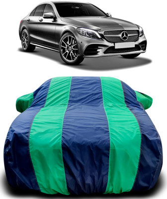 Gavya Car Cover For Mercedes Benz C-Class (With Mirror Pockets)(Blue, Green)